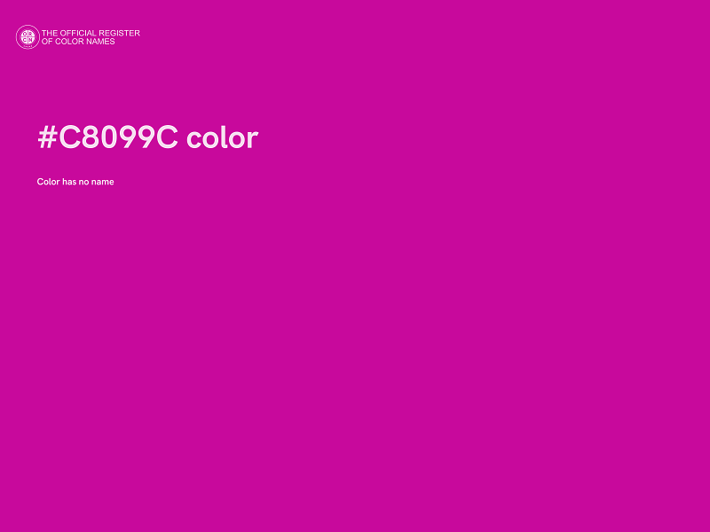 #C8099C color image