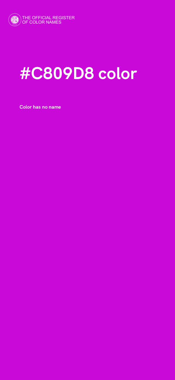 #C809D8 color image