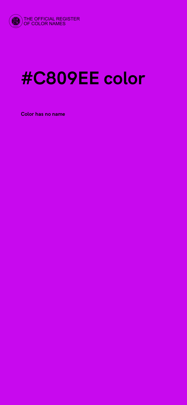 #C809EE color image