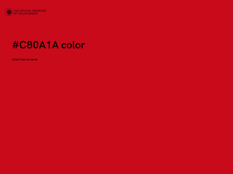 #C80A1A color image