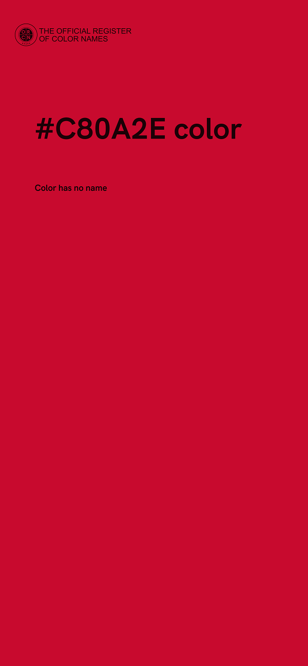 #C80A2E color image