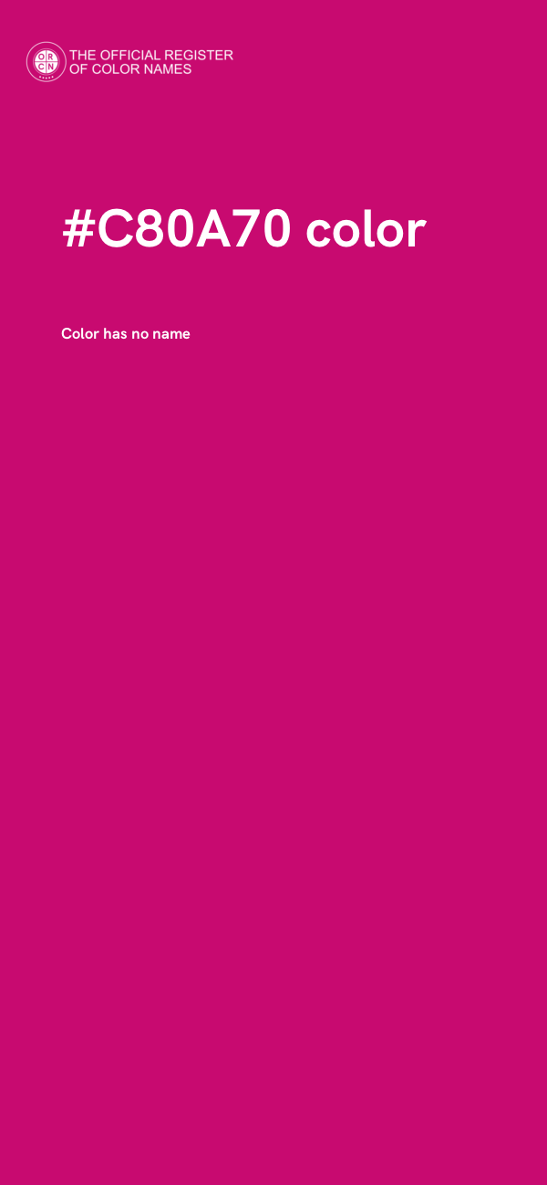 #C80A70 color image