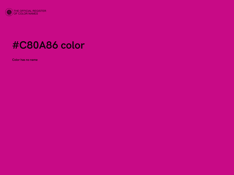 #C80A86 color image