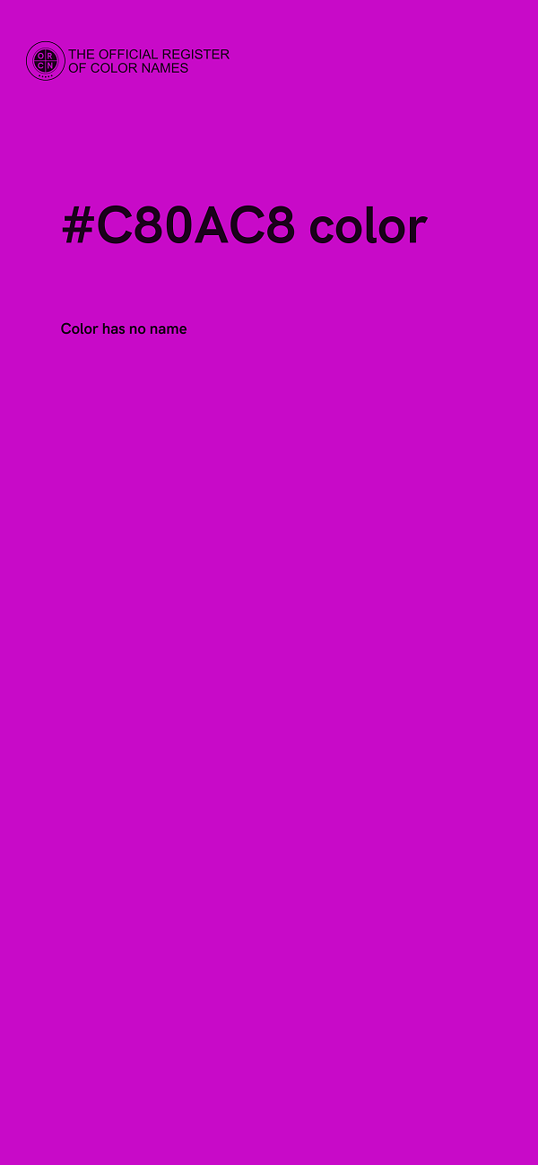 #C80AC8 color image