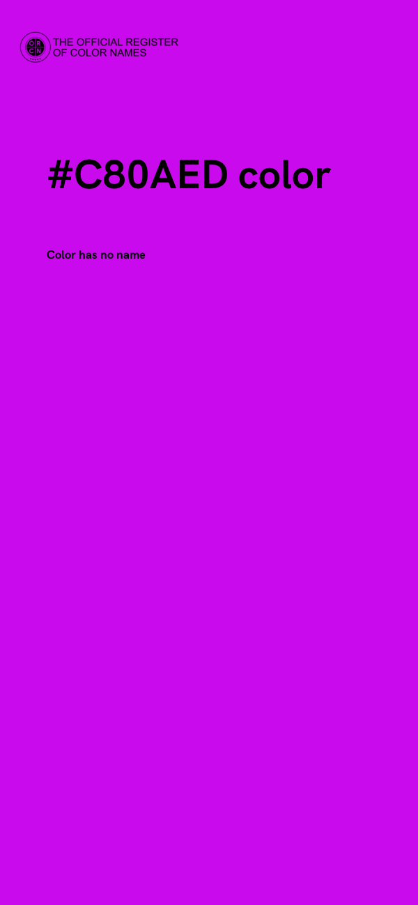 #C80AED color image