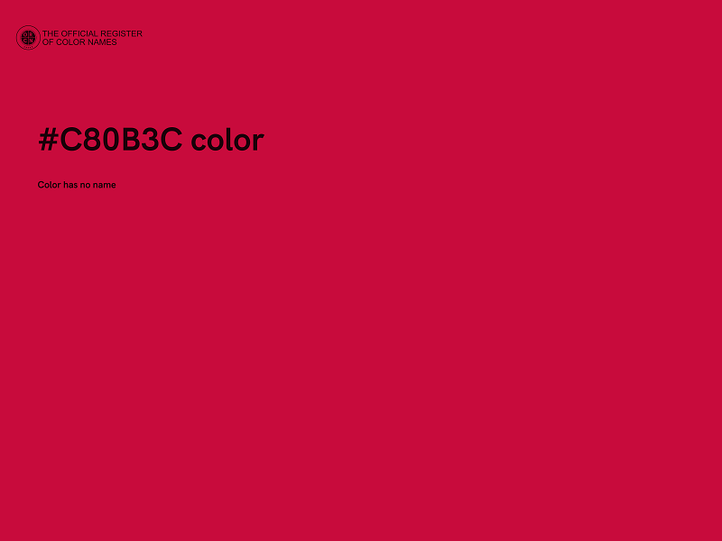 #C80B3C color image