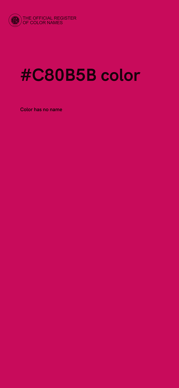 #C80B5B color image