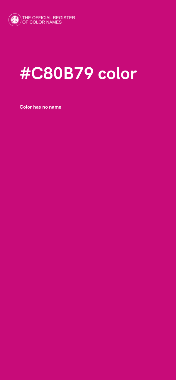#C80B79 color image