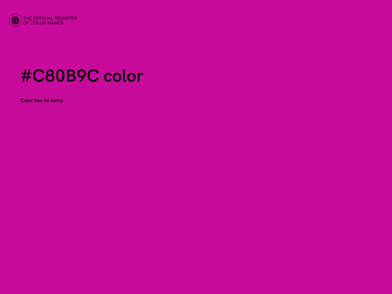 #C80B9C color image