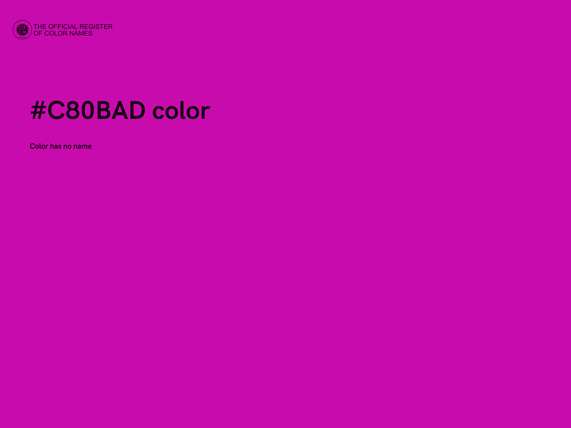 #C80BAD color image