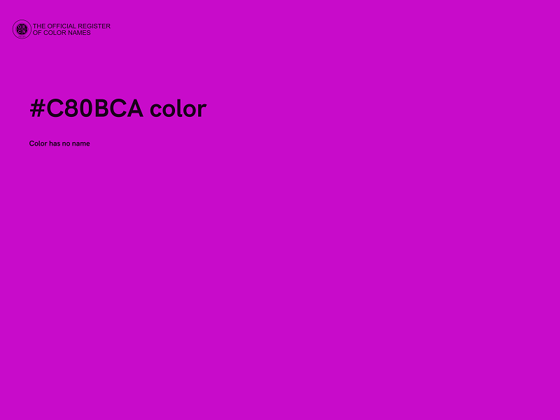 #C80BCA color image