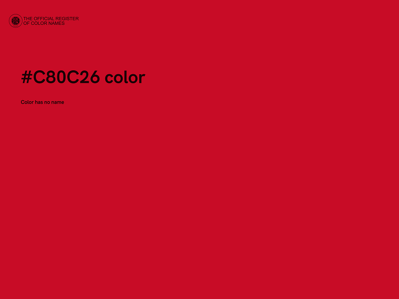 #C80C26 color image