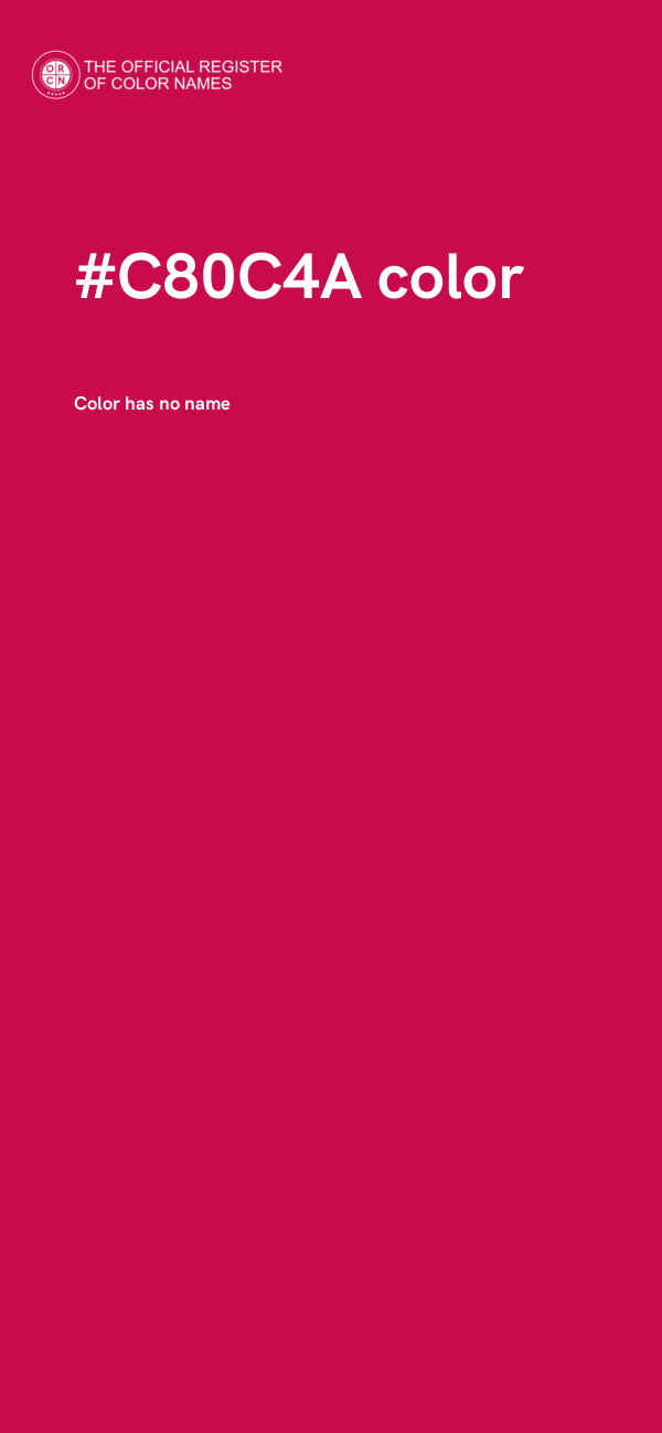 #C80C4A color image