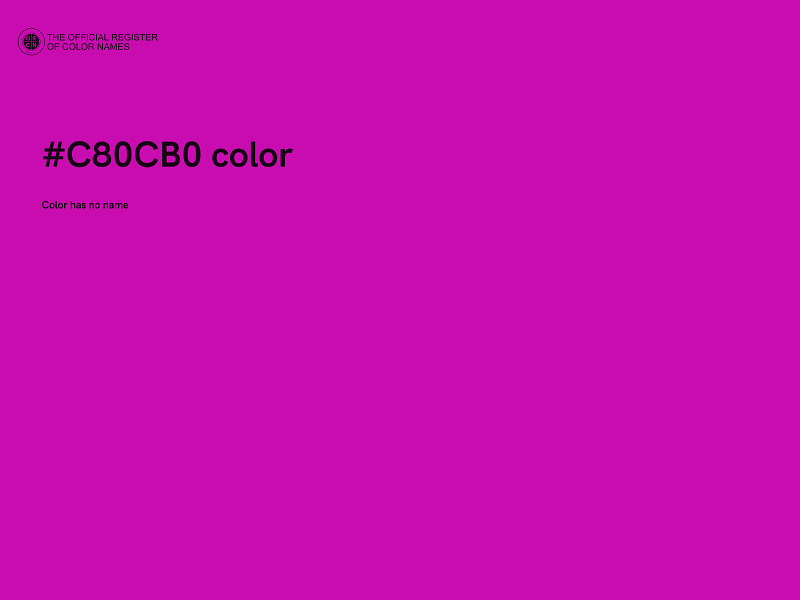 #C80CB0 color image