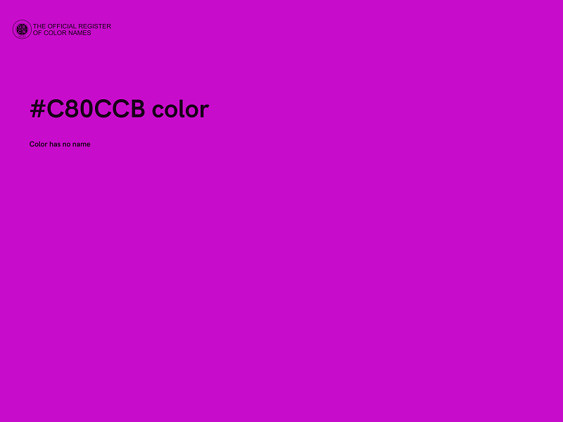 #C80CCB color image