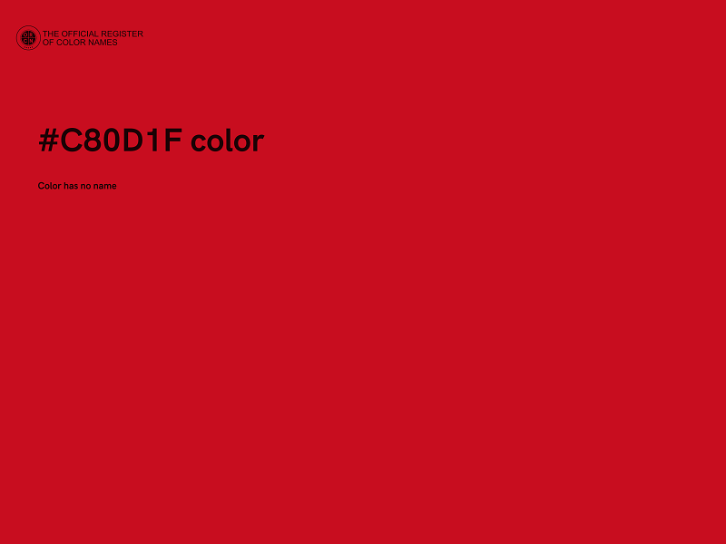 #C80D1F color image