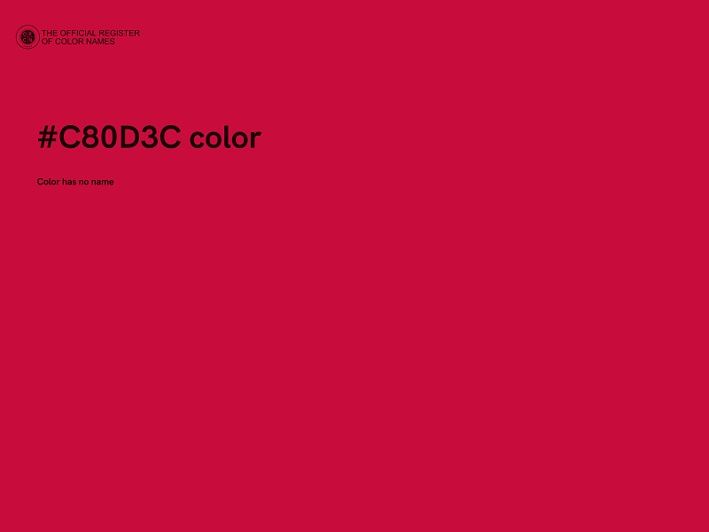 #C80D3C color image