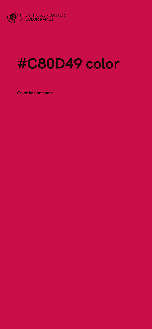 #C80D49 color image