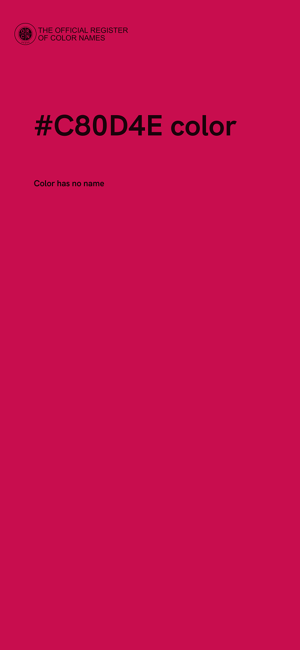 #C80D4E color image
