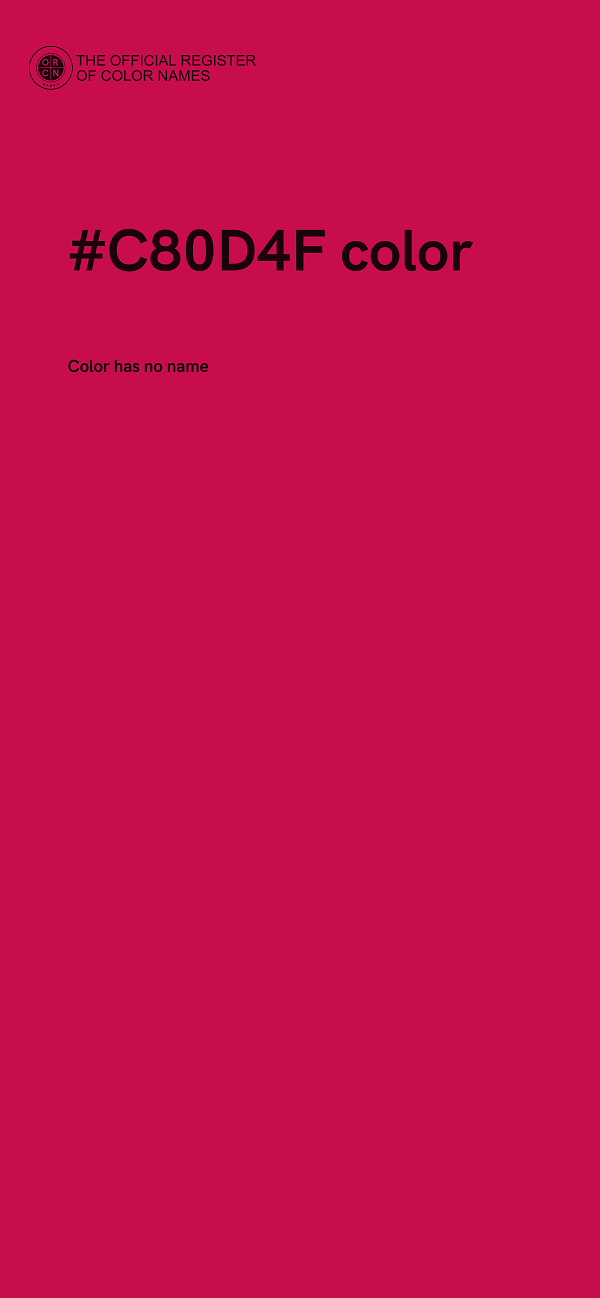 #C80D4F color image