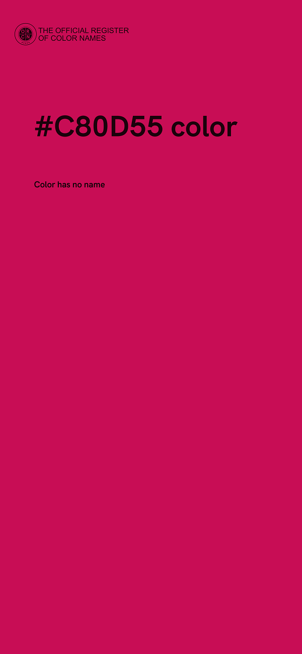 #C80D55 color image