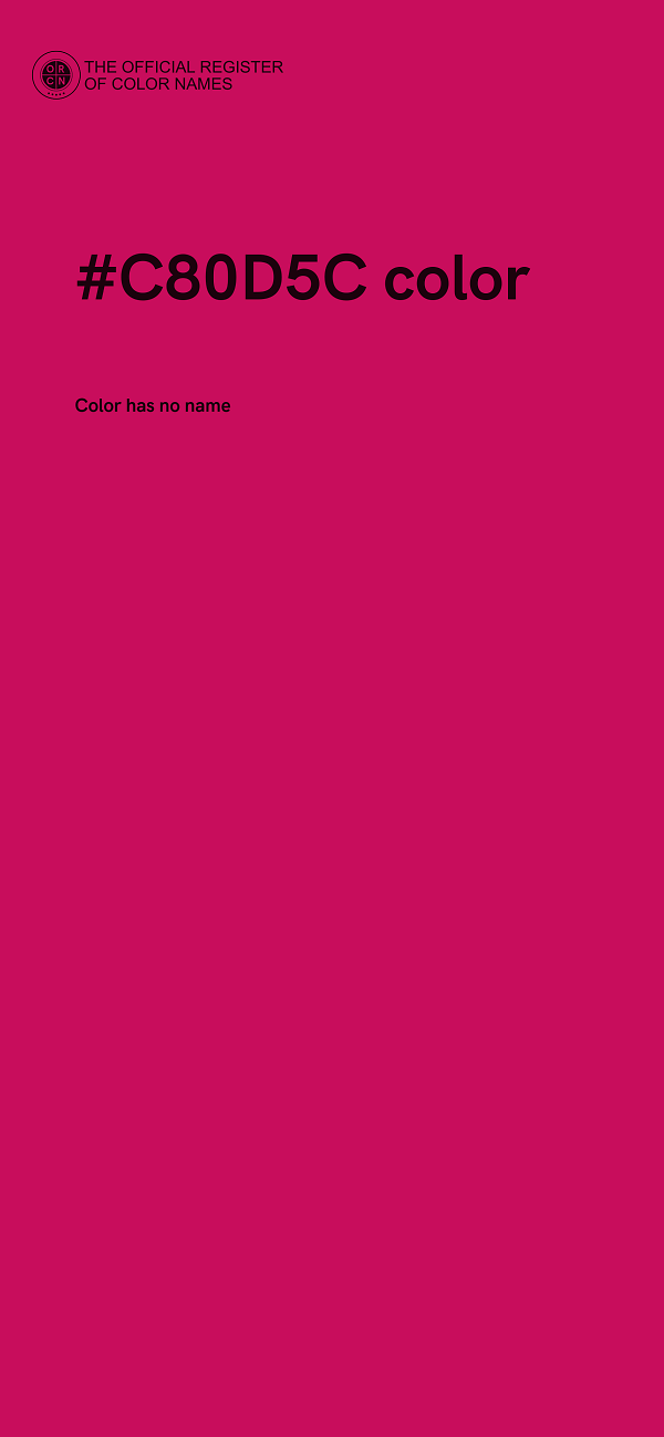 #C80D5C color image