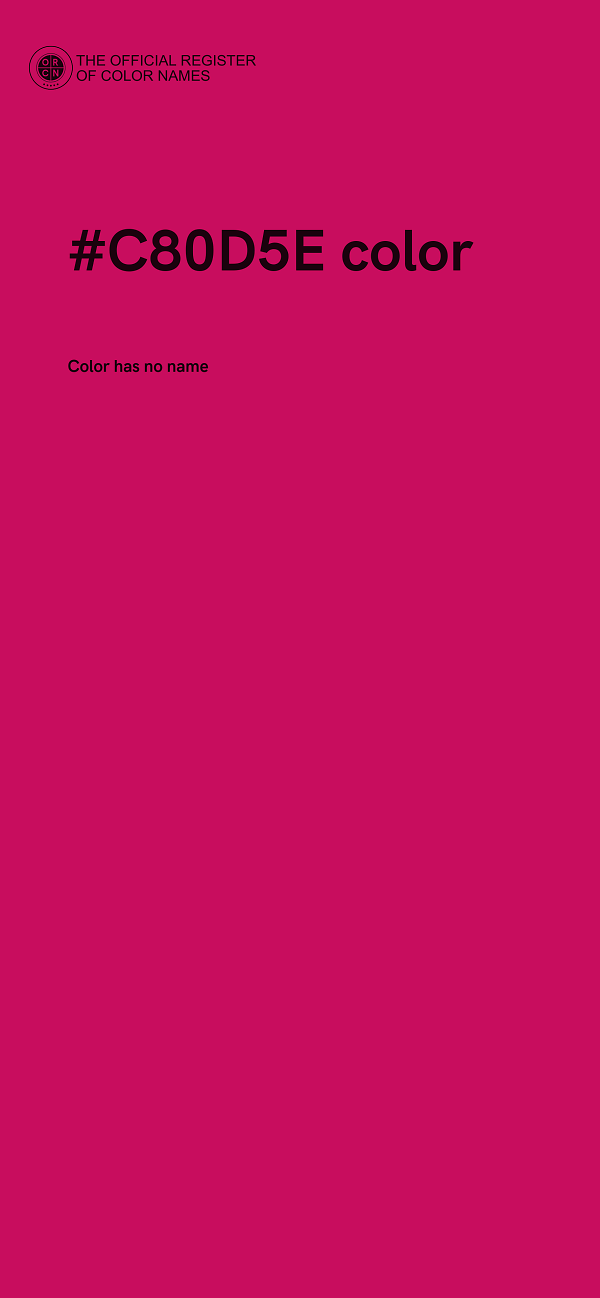 #C80D5E color image
