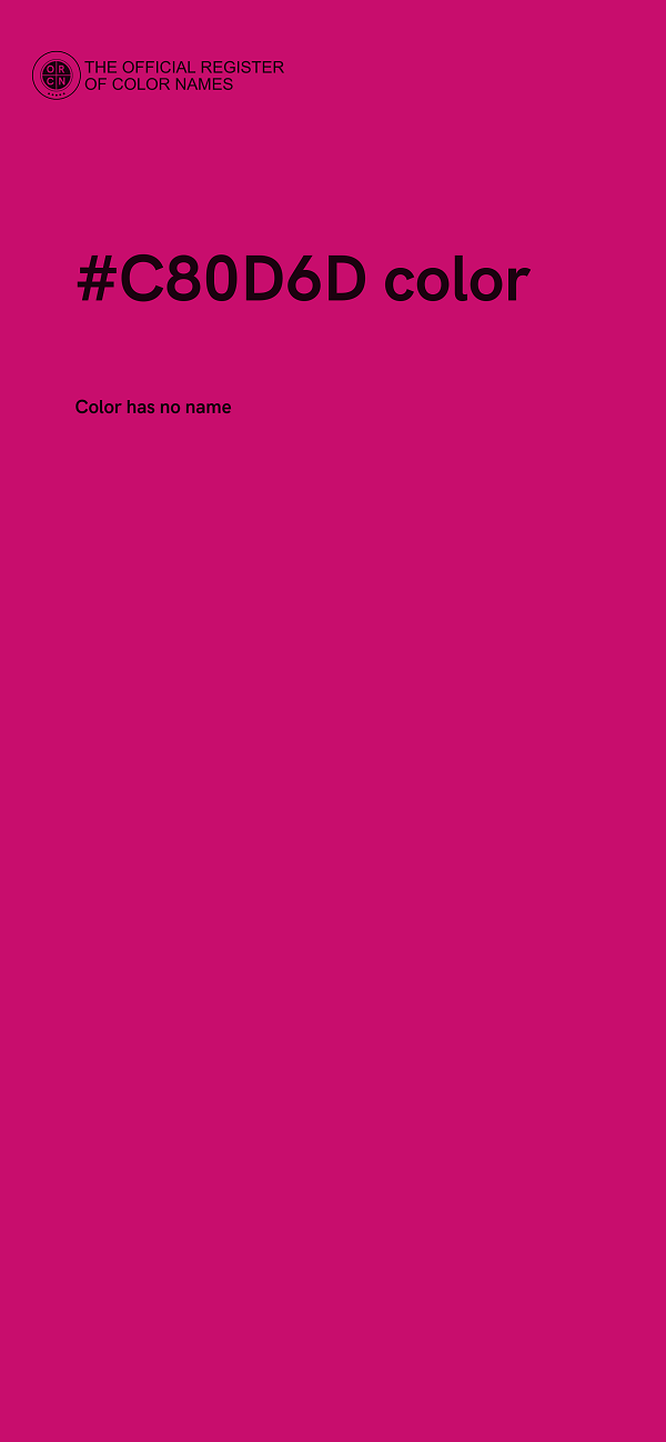 #C80D6D color image