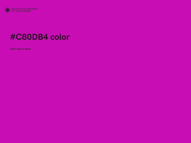 #C80DB4 color image