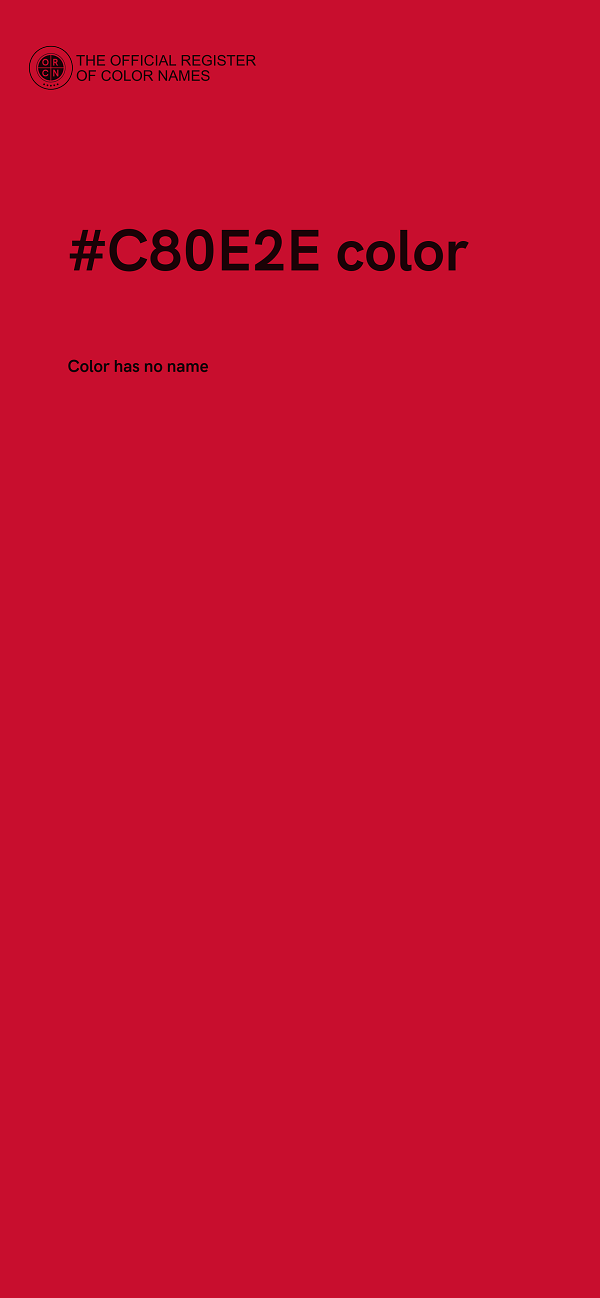 #C80E2E color image