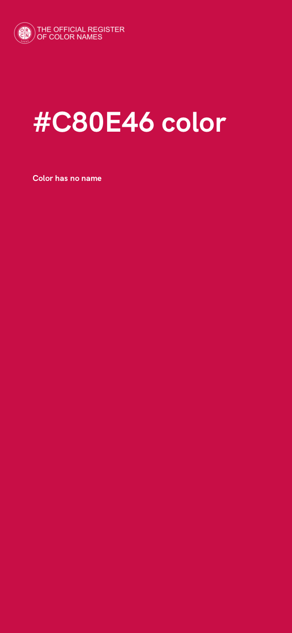 #C80E46 color image