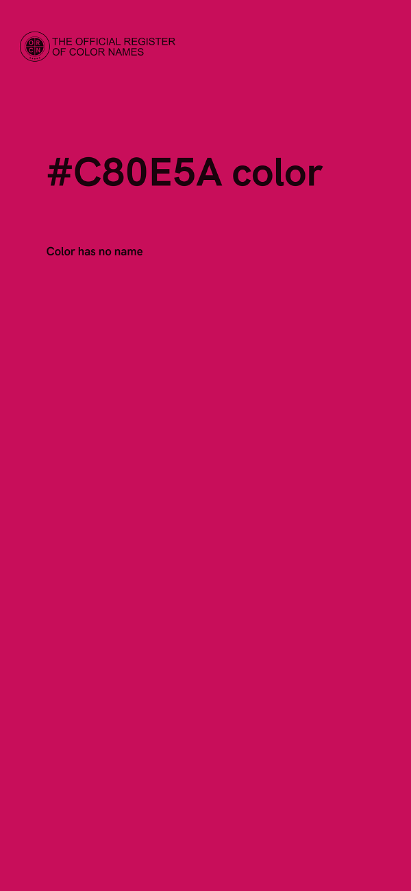 #C80E5A color image