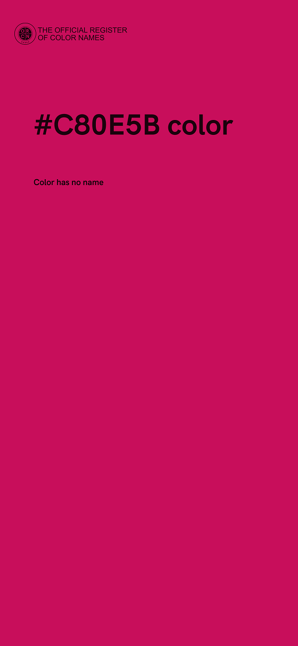 #C80E5B color image