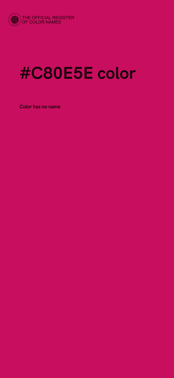 #C80E5E color image