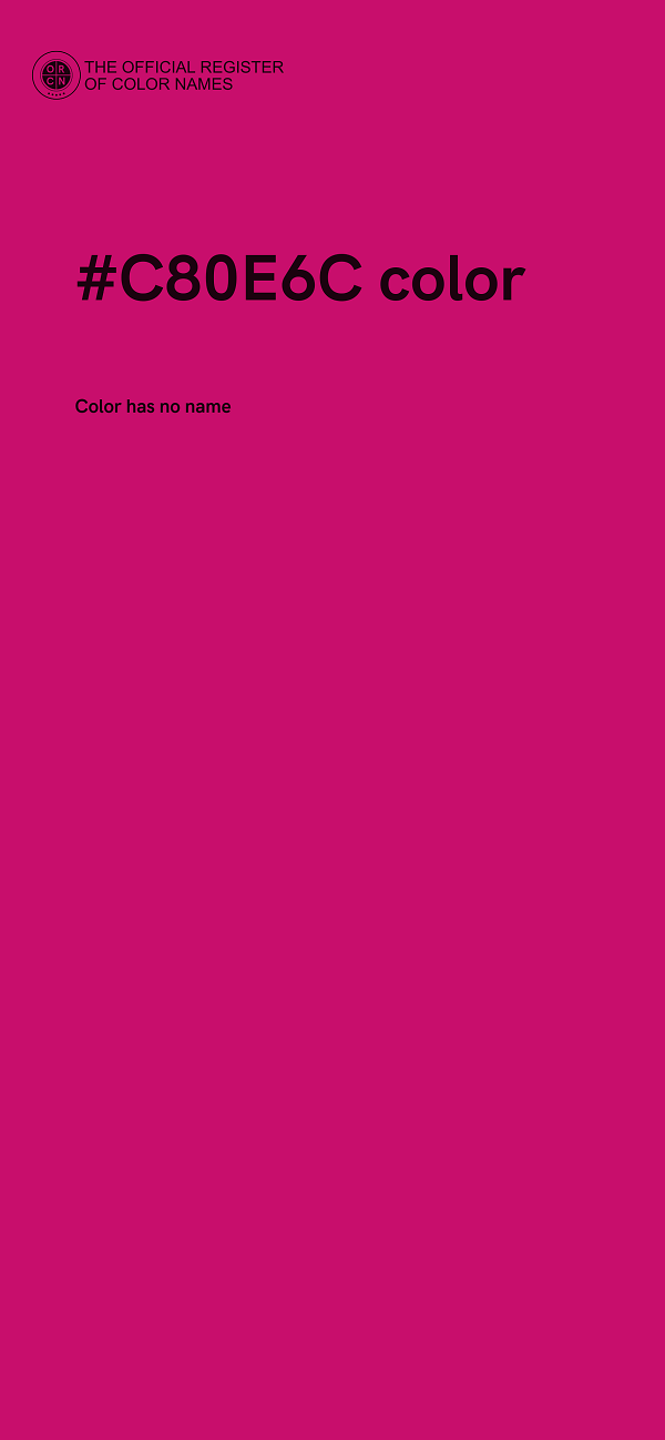#C80E6C color image