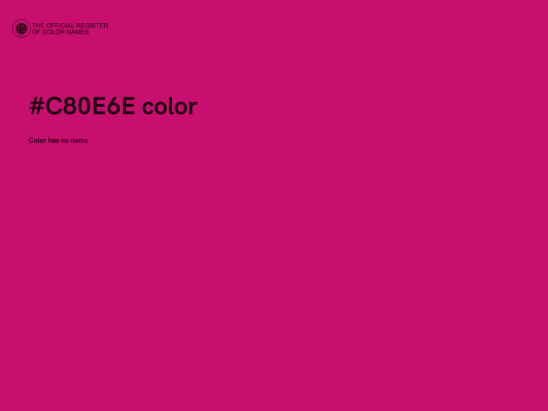 #C80E6E color image