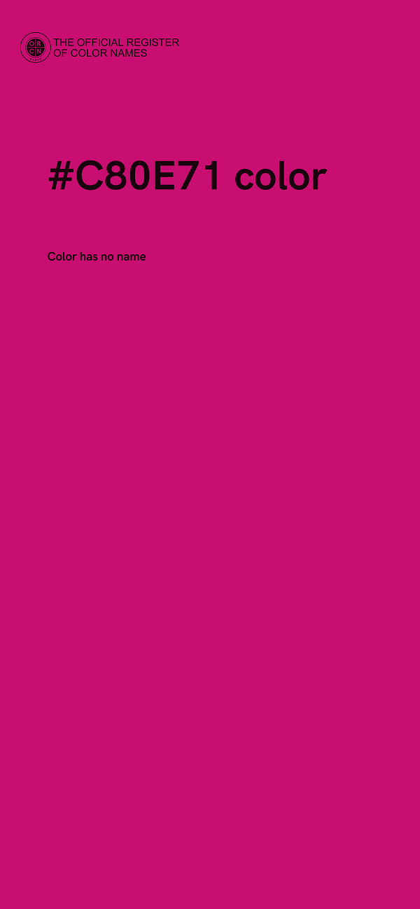 #C80E71 color image