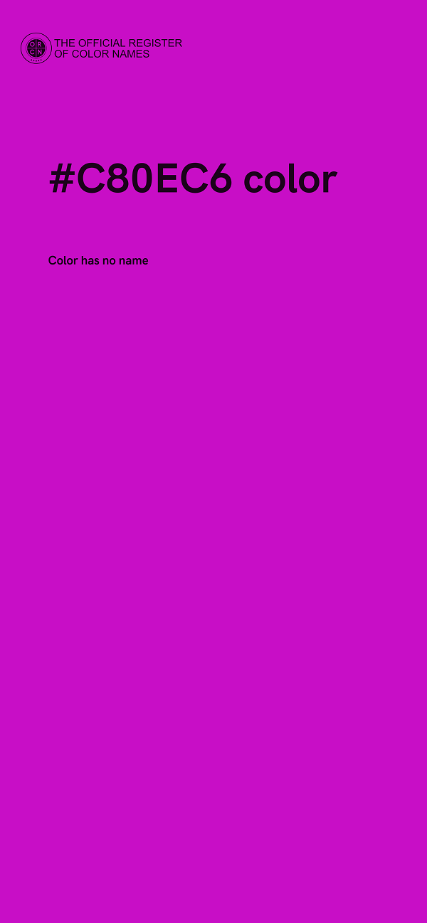 #C80EC6 color image