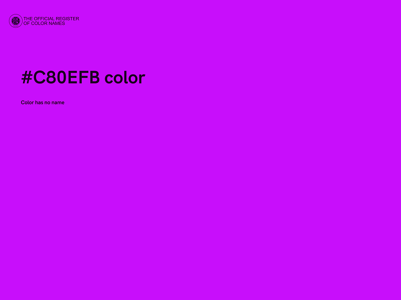 #C80EFB color image