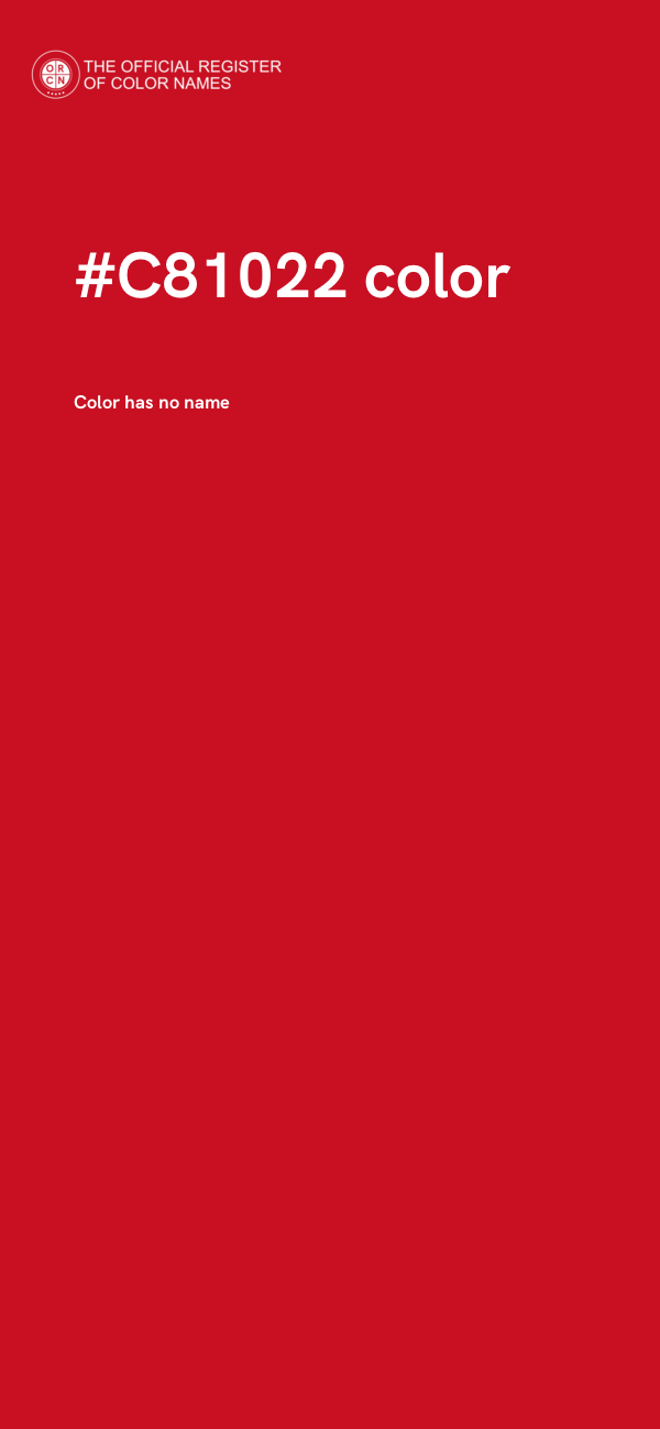#C81022 color image