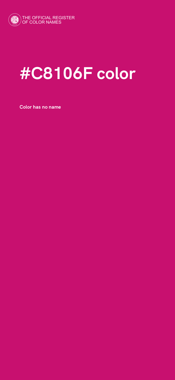 #C8106F color image