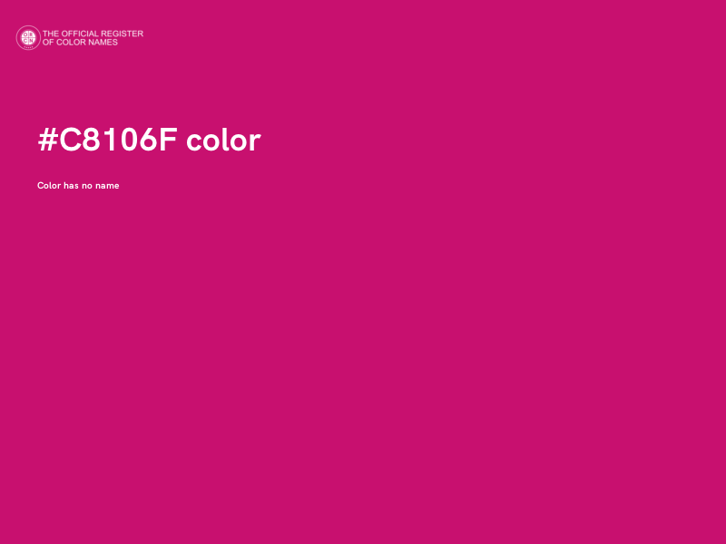 #C8106F color image