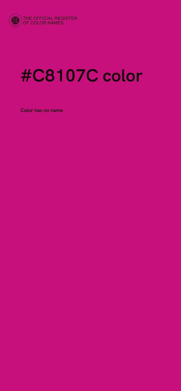 #C8107C color image