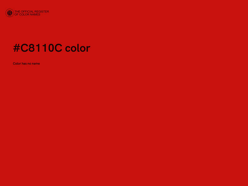 #C8110C color image