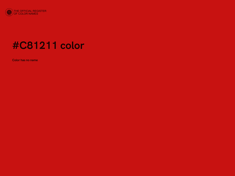 #C81211 color image