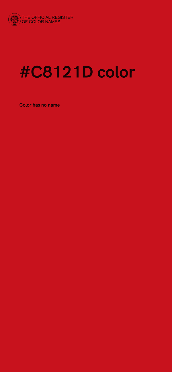 #C8121D color image