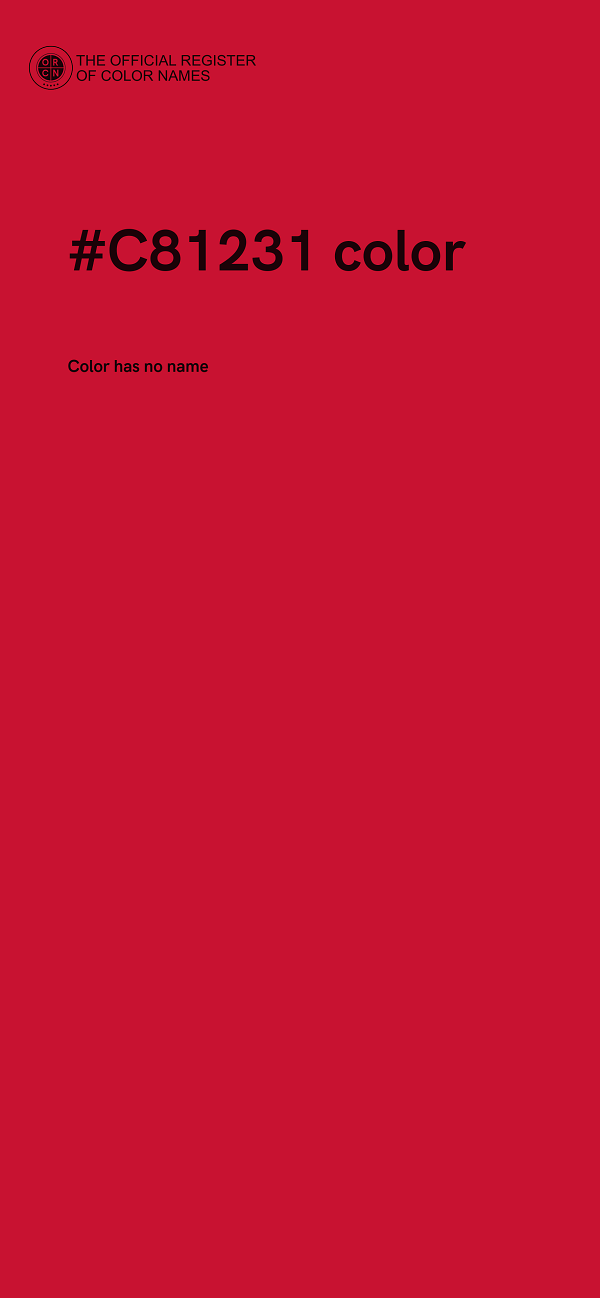#C81231 color image