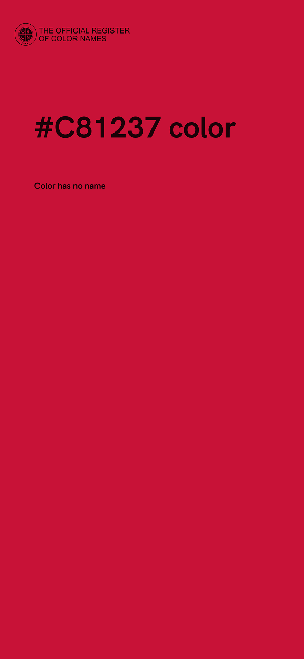 #C81237 color image