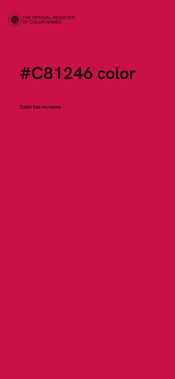 #C81246 color image