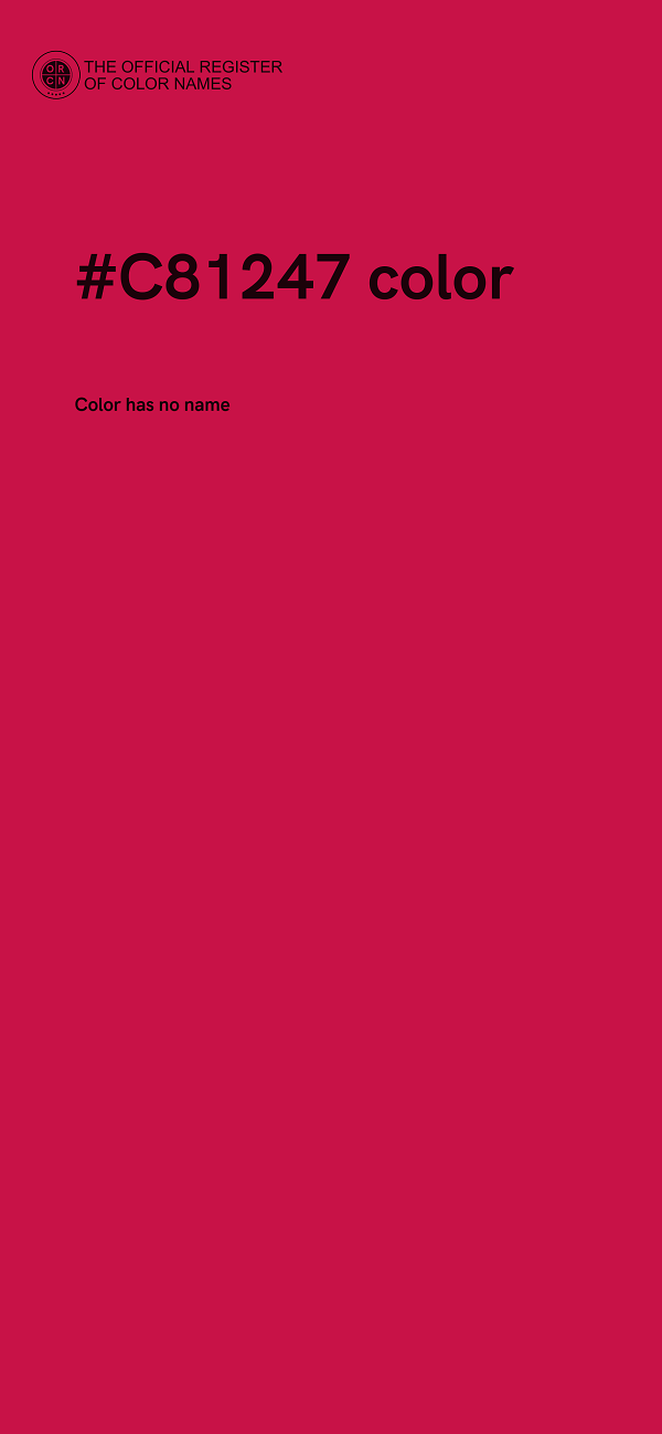 #C81247 color image